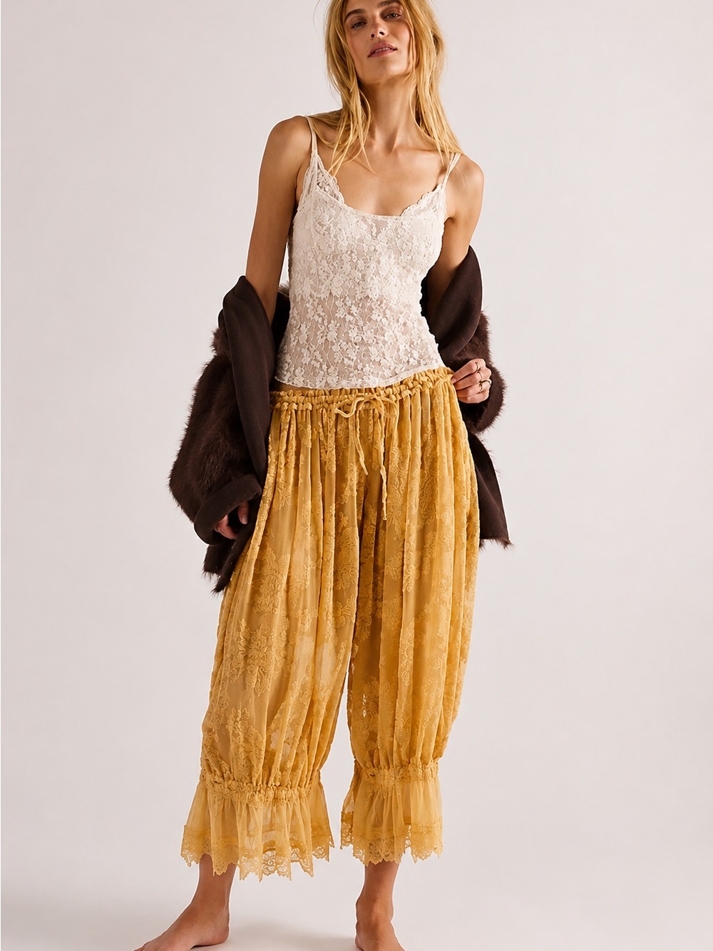 Free People Forever Young Burnout Bloomer Pants